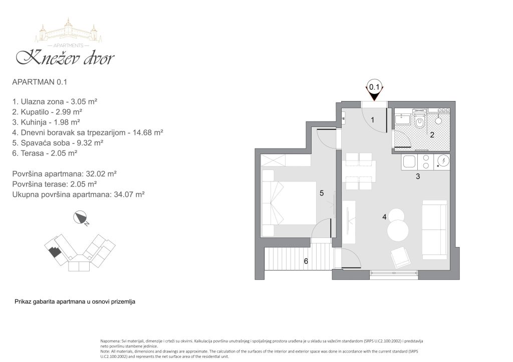Nacrt apartmana 1