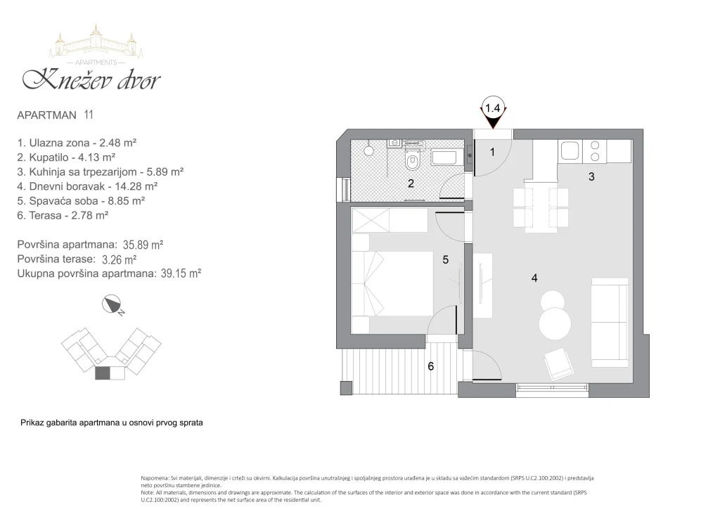 Nacrt apartmana 11