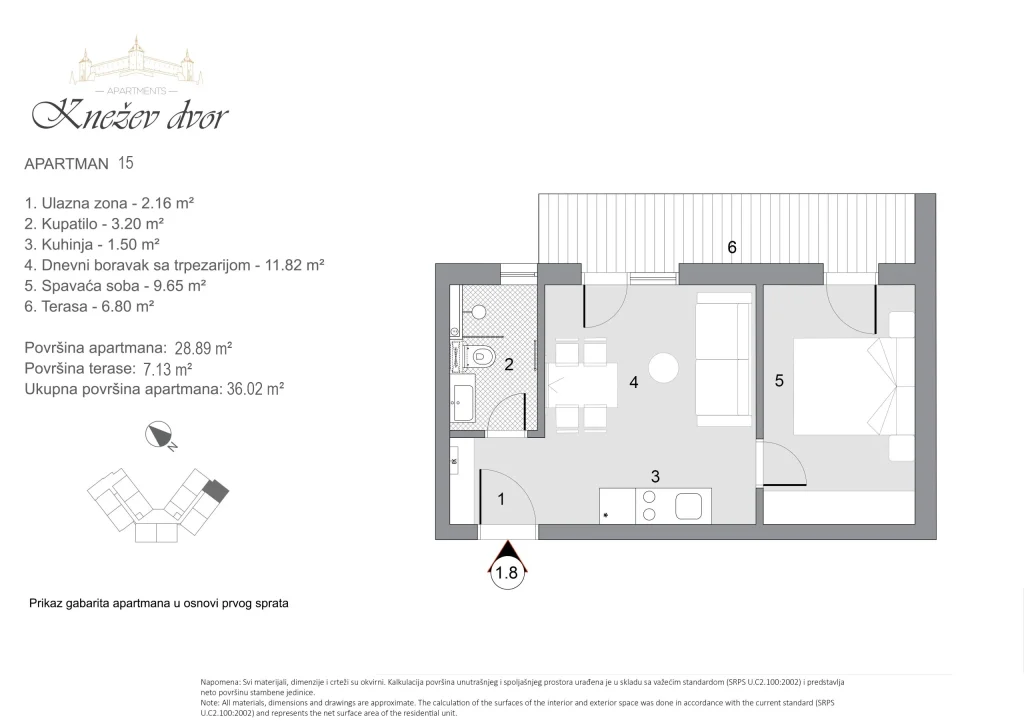 Nacrt apartmana 15