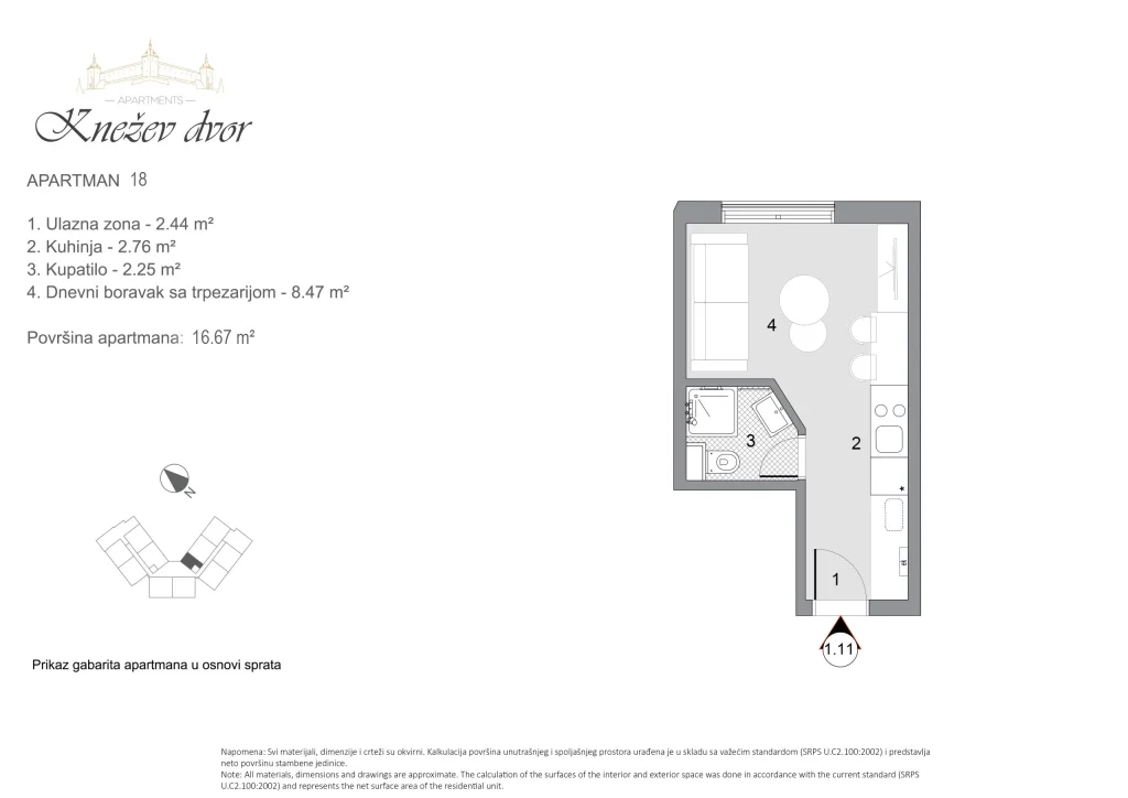 Nacrt apartmana 18