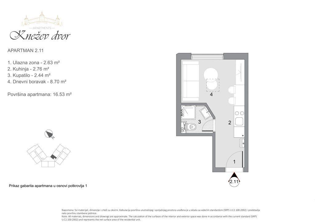 Nacrt apartmana 31