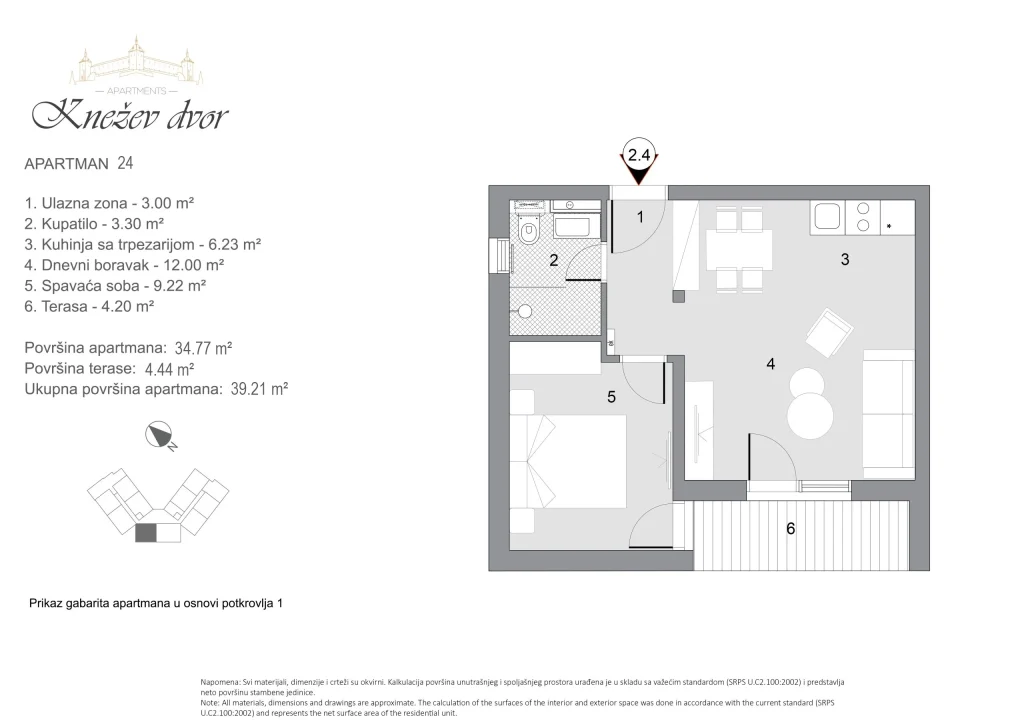 Nacrt apartmana 24