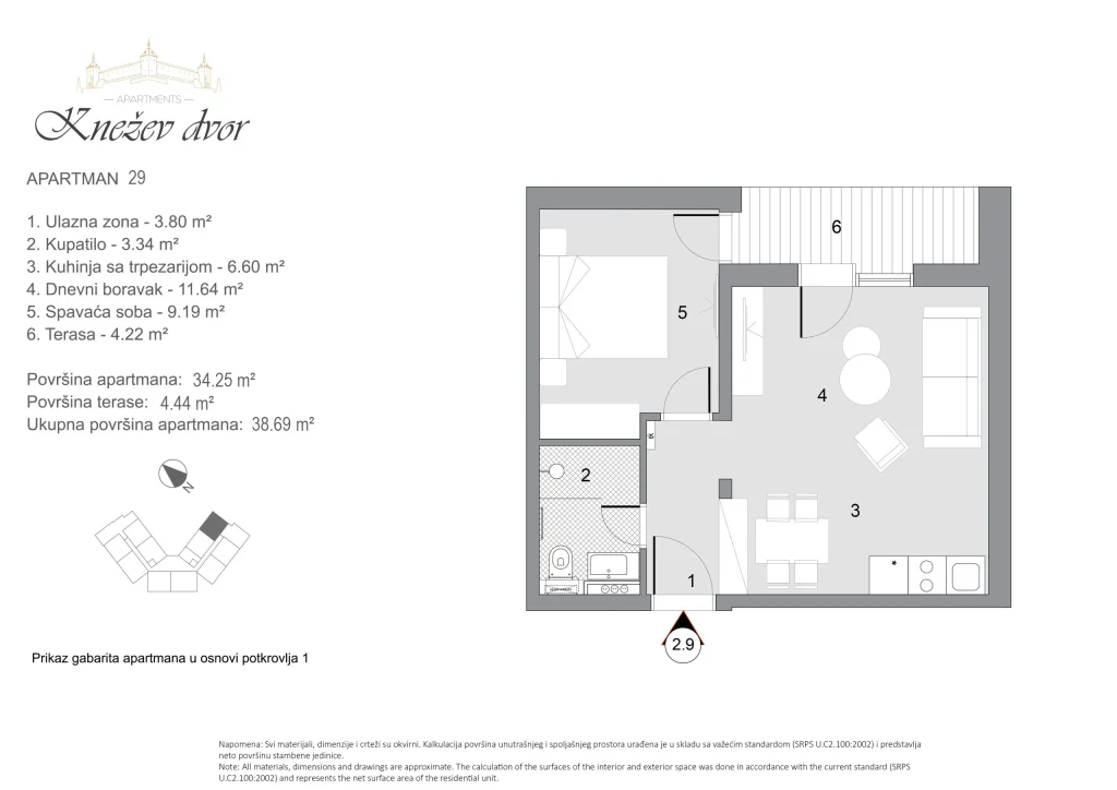 Nacrt apartmana 29