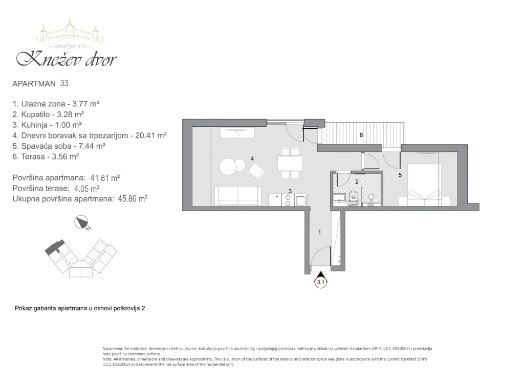 Nacrt apartmana 33