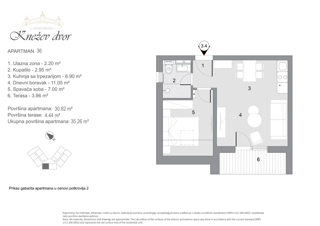 Nacrt apartmana 36