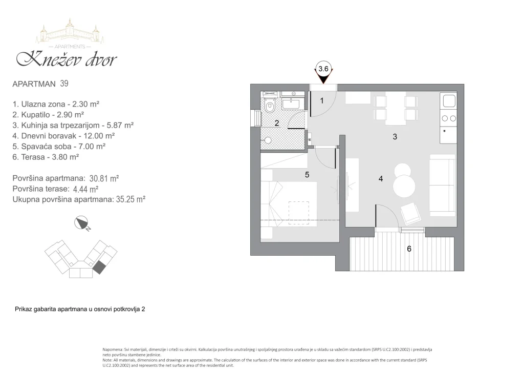 Nacrt apartmana 39