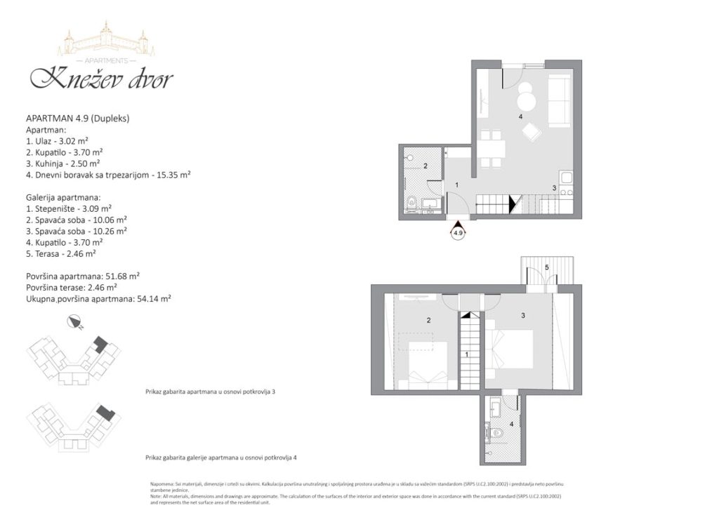 Nacrt apartmana 53