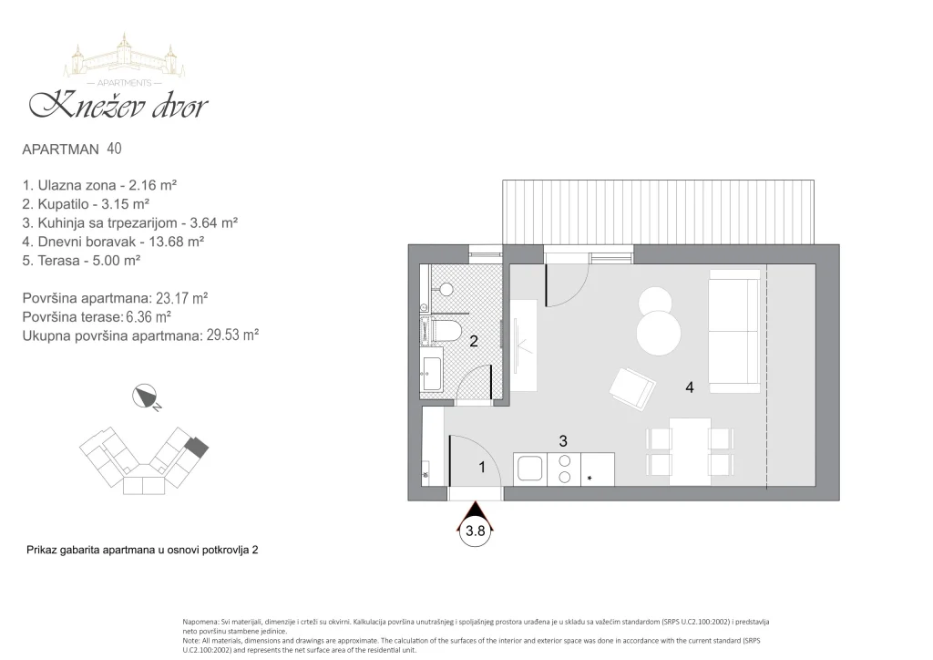 Nacrt apartmana 40
