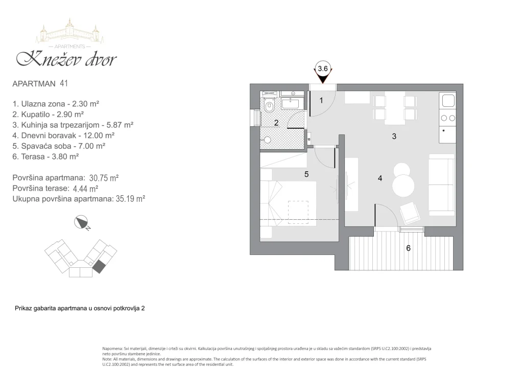 Nacrt apartmana 41