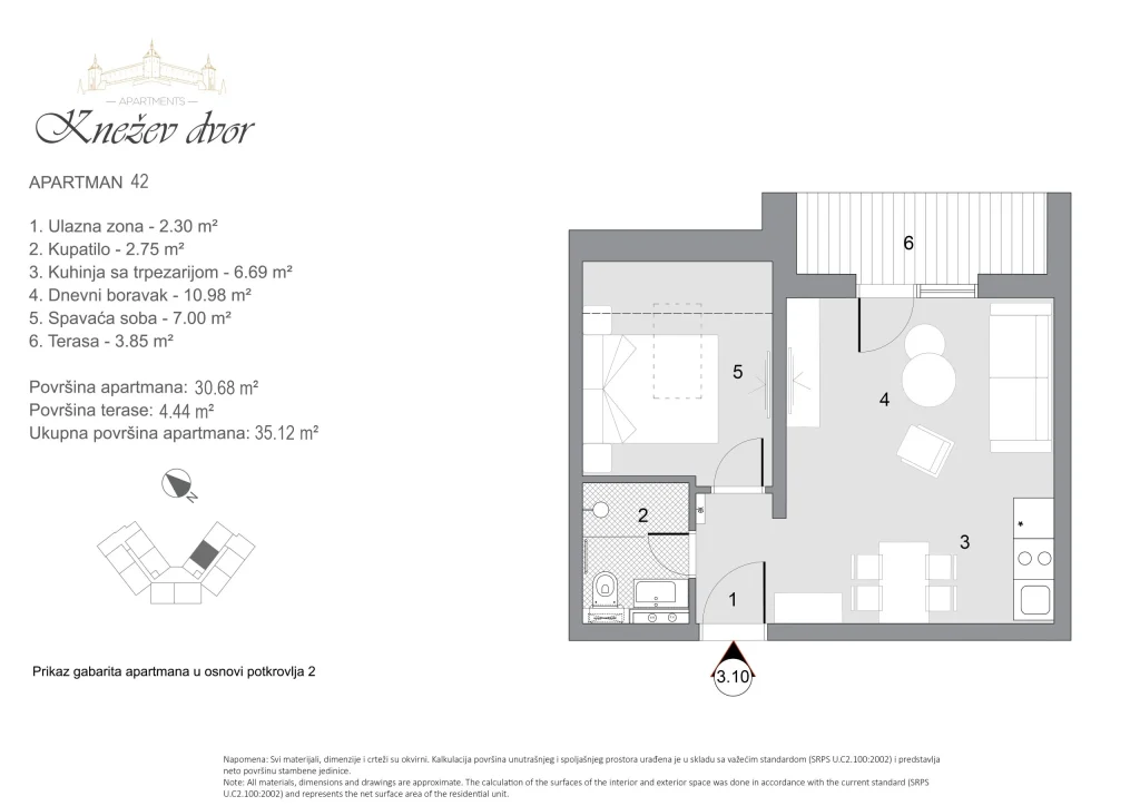 Nacrt apartmana 42