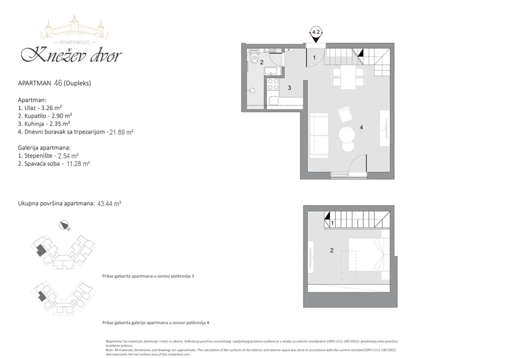 Nacrt apartmana 46