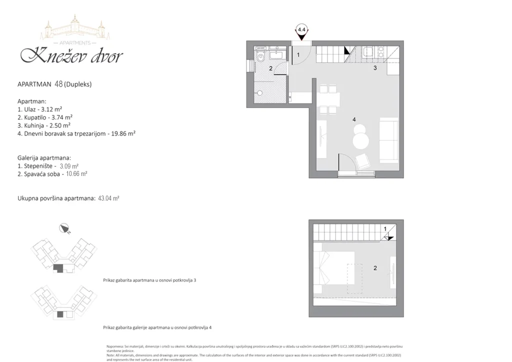 Nacrt apartmana 48