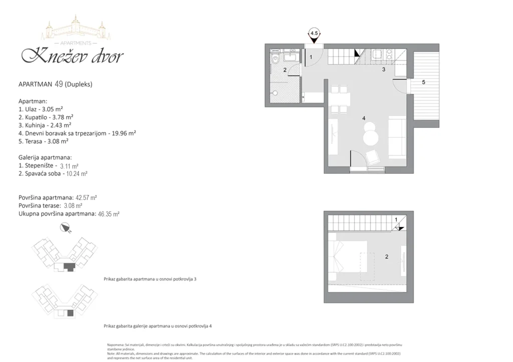 Nacrt apartmana 49