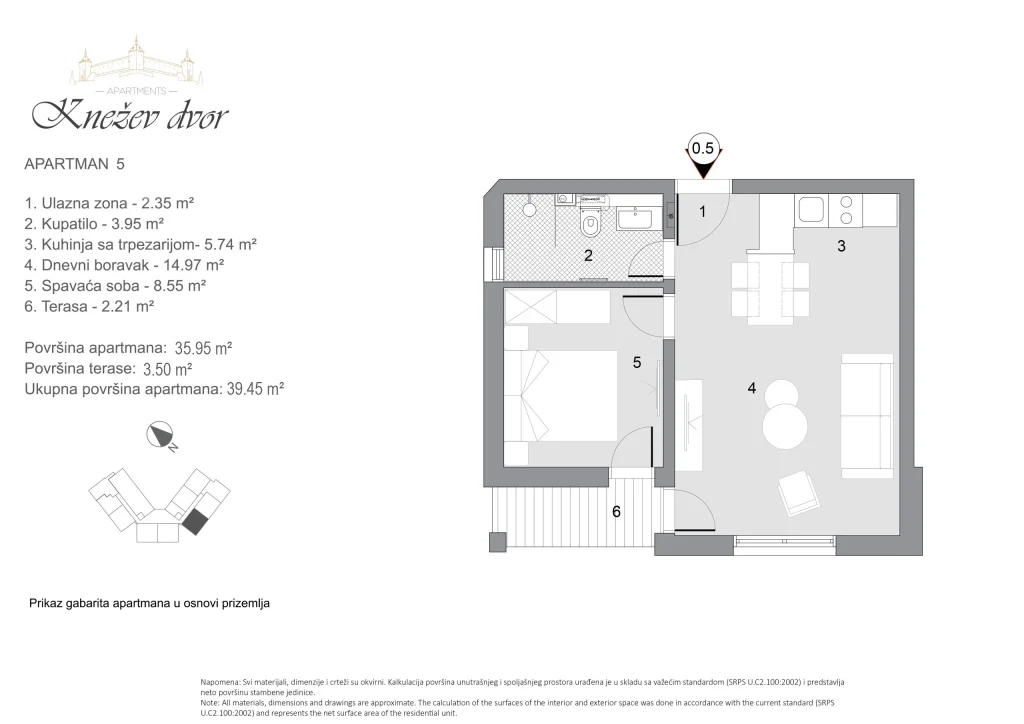 Nacrt apartmana 5