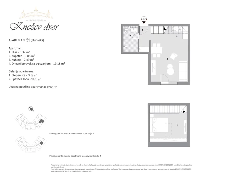 Nacrt apartmana 51