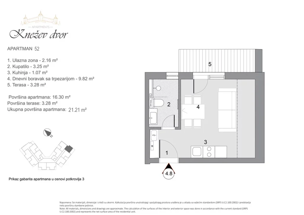 Nacrt apartmana 52
