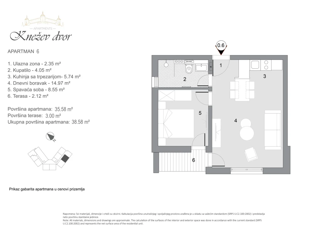 Nacrt apartmana 6