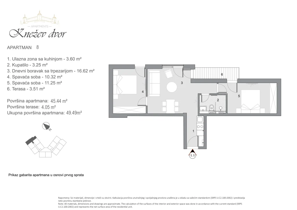Nacrt apartmana 8